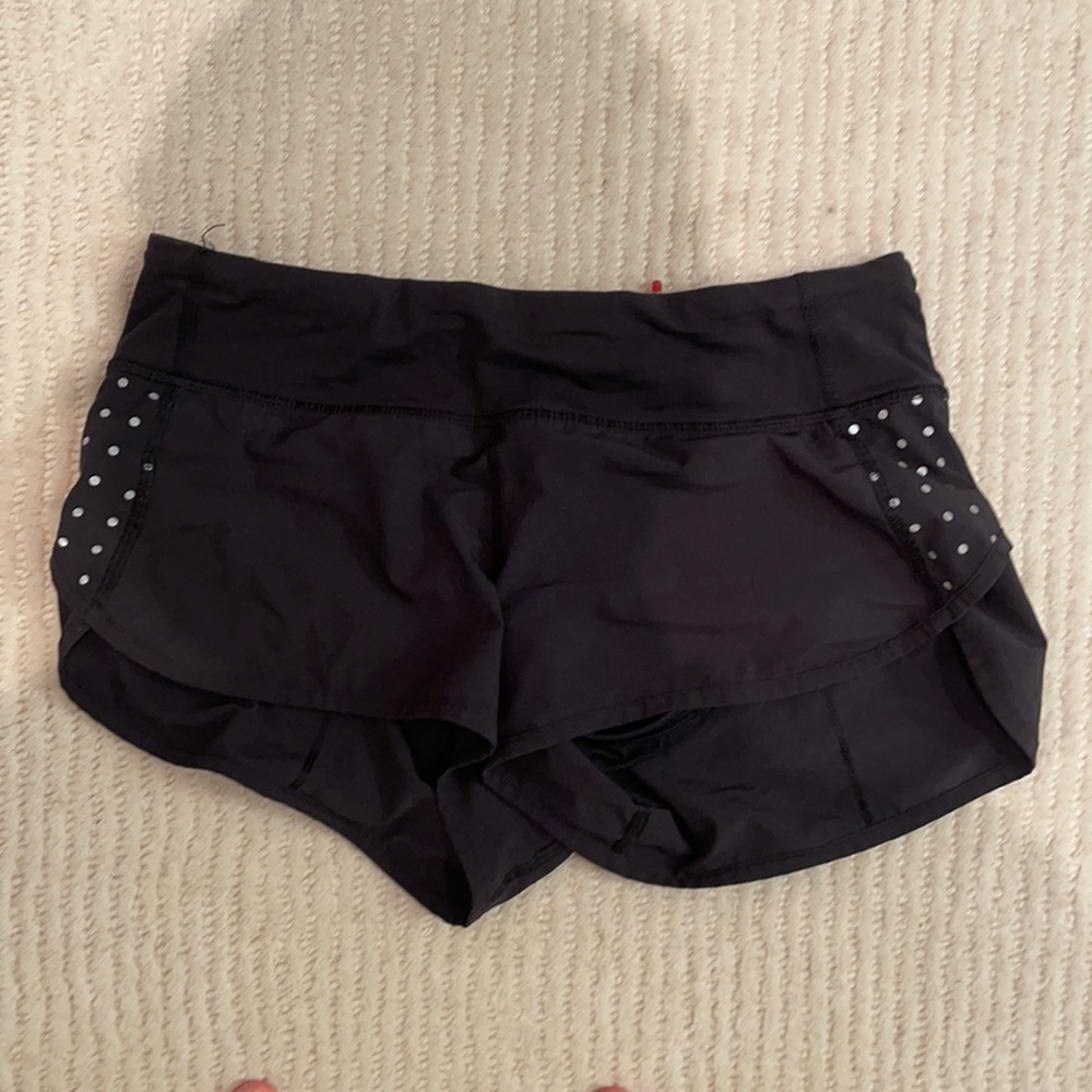 Selling lululemon black running shorts